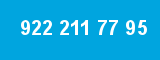 922 211 77 95 922 211 77 95